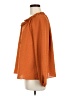 LC Lauren Conrad 100% Polyester Orange Long Sleeve Blouse Size M - photo 5