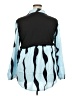 Unbranded Color Block Blue Long Sleeve Blouse Size 4X - photo 2