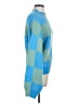 STINE GOYA Checkered-gingham Blue Pullover Sweater Size XS - photo 4