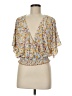 MELLODAY Yellow 3/4 Sleeve Blouse Size M - photo 1