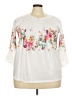 Unbranded White 3/4 Sleeve Blouse Size 4X - photo 1