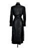 MNG 100% Polyester Black Trenchcoat Size 8 - photo 2