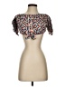 Olivaceous 100% Rayon Brown Short Sleeve Blouse Size S - photo 1