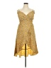 No Boundaries 100% Polyester Paisley Yellow Cocktail Dress Size XXL - photo 1