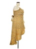 No Boundaries 100% Polyester Paisley Yellow Cocktail Dress Size XXL - photo 4