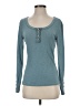 Unbranded Teal Long Sleeve Henley Size S - photo 1