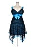 Deb 100% Polyester Blue Cocktail Dress Size 2X - photo 1