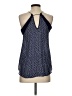 Trina Turk 100% Silk Blue Sleeveless Silk Top Size S - photo 2