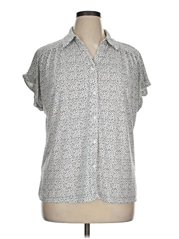 Adrianna Papell Short Sleeve Blouse (view 1)