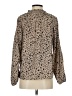 Unbranded 100% Polyester Animal Print Tan Long Sleeve Blouse Size S - photo 2