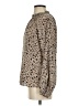 Unbranded 100% Polyester Animal Print Tan Long Sleeve Blouse Size S - photo 5