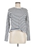 ATM 100% Cotton Stripes White Long Sleeve Top Size M - photo 1