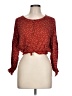 Olivaceous Red Long Sleeve Blouse Size L - photo 1