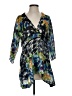 Johnny Was 100% Silk Blue 3/4 Sleeve Silk Top Size S - photo 1