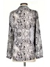 Daniel Rainn 100% Polyester Animal Print Silver Long Sleeve Blouse Size S - photo 2