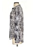 Daniel Rainn 100% Polyester Animal Print Silver Long Sleeve Blouse Size S - photo 5