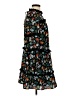 Crosby 100% Polyester Print Black Casual Dress Size XS - photo 4