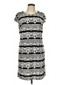Karin Stevens Print Gray Casual Dress Size L - photo 1