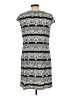 Karin Stevens Print Gray Casual Dress Size L - photo 2