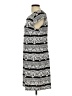 Karin Stevens Print Gray Casual Dress Size L - photo 5