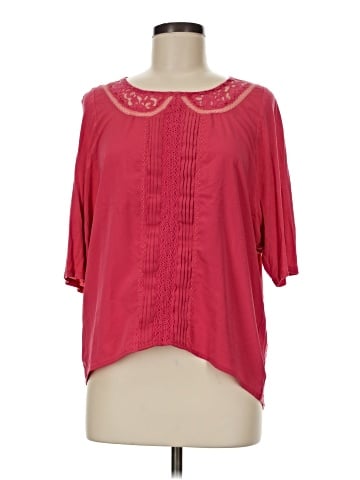 LC Lauren Conrad Short Sleeve Blouse (view 1)