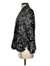 Ecru 100% Silk Black Long Sleeve Silk Top Size XS - photo 5