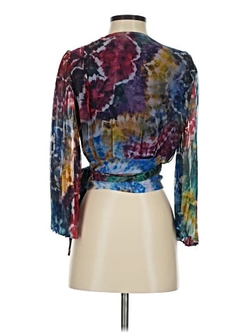 Alice + Olivia 3/4 Sleeve Silk Top (view 2)