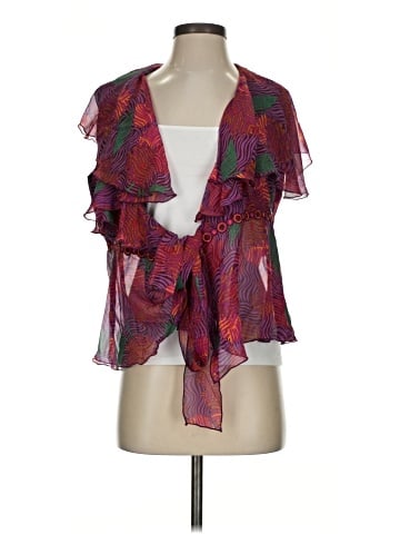 Unbranded Short Sleeve Silk Top (view 1)