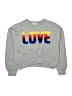 Jessica Simpson Graphic Silver Gray Sweatshirt Size L( 12) - photo 1