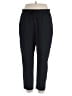 Stylus Solid Black Casual Pants Size XL - photo 1