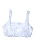 Unbranded Checkered-gingham Blue Swimsuit Top Size XXL - photo 1