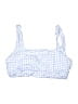 Unbranded Checkered-gingham Blue Swimsuit Top Size XXL - photo 2