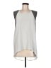 Piko 100% Silk Silver Sleeveless Top Size L - photo 1