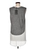 Piko 100% Silk Silver Sleeveless Top Size L - photo 2