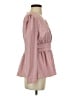 Assorted Brands Pink Long Sleeve Blouse Size S - photo 4
