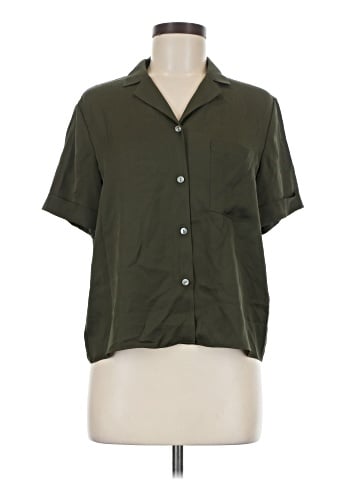 Theory Short Sleeve Silk Top (view 1)