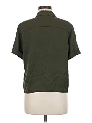 Theory Short Sleeve Silk Top (view 2)