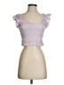LoveShackFancy 100% Cotton Purple Sleeveless Top Size XS - photo 1