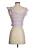LoveShackFancy 100% Cotton Purple Sleeveless Top Size XS - photo 2
