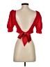 Shein Red 3/4 Sleeve Blouse Size 2 - photo 2