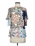 Reiss 100% Polyester Blue Short Sleeve Blouse Size 2 - photo 1