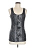 Express 100% Nylon Silver Sleeveless Top Size M - photo 1