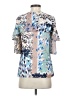 Reiss 100% Polyester Blue Short Sleeve Blouse Size 2 - photo 2