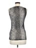 Express 100% Nylon Silver Sleeveless Top Size M - photo 2