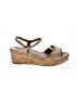 Tory Burch 100% Leather Gold Tan Wedges Size 9 - photo 1