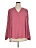 Torrid 100% Polyester Pink Long Sleeve Blouse Size 1X Plus (1) - photo 1