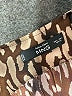 MNG 100% Polyester Animal Print Brown Long Sleeve Blouse Size 4 - photo 7