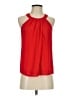 Naked Zebra 100% Polyester Red Sleeveless Blouse Size S - photo 1
