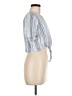 Express Outlet 100% Rayon Blue Short Sleeve Blouse Size M - photo 4