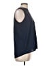 Paper Crane 100% Polyester Blue Sleeveless Blouse Size L - photo 4